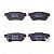 Pastilha Organica Traseiro Bosch Para Honda Civic Lx 1.5 1993-1995 - Imagem 4