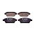 Pastilha Organica Traseiro Bosch Para Ford Fusion 2.5 2009-2025 - Imagem 1