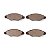 Pastilha Organica Dianteiro Bosch 206 Passion 1.6 1999-2003 0986bb0706 - Imagem 2