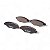 Pastilha Organica Dianteiro Bosch 206 Passion 1.6 1999-2003 0986bb0706 - Imagem 4