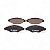 Pastilha Organica Dianteiro Bosch Para Peugeot 207 1.4 2008-2014 - Imagem 1