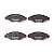 Pastilha Organica Dianteiro Bosch Para Peugeot 207 1.4 2008-2014 - Imagem 3