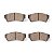 Pastilha Organica Dianteiro Bosch Para Ford Fusion 2.5 2009-2013 - Imagem 2