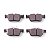 Pastilha Organica Traseiro Bosch Para Ford Fusion 2.0 2013-2021 - Imagem 2