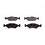 Pastilha Organica Dianteiro Bosch Para Ford Courier 1.6 2007-2013 - Imagem 1