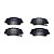 Pastilha Organica Dianteira Bosch Para Hyundai Hb20 1.6 2019 - Imagem 1