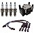 Kit Vela Cabo Bobina A3 1.8 20v 2002 2003 2004 Gaso Bosch - Imagem 1