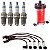 Kit Vela Cabo Bobina Uno G1 Mille 1.0 8v Fiasa 92 Gaso Bosch - Imagem 1
