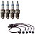 Kit Cabo E Vela Escort 1.8 8v Ap1800 Gas 90 Gasolina Bosch - Imagem 1