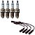 Kit Cabo E Vela Siena G1 1.5 8v Fiasa 1998 1999 Álcool Bosch - Imagem 1