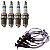 Kit Cabo E Vela Gol 1.6 8v 82 Gasolina - Rosca Curta Bosch - Imagem 1