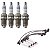 Kit Cabo E Vela Siena G2 1.8 8v  2004 2005 2006 Flex Bosch - Imagem 1