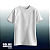 Camiseta Básica Sem Personalização Branca - Imagem 1