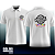 Gola Polo Branca | Estampa colorida frente e costa - Imagem 1
