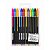 Kit 12 Canetas Gel 1.00 mm Tinta Glitter Neon - Imagem 2