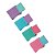 Kit 4 Borrachas Coloridas com Cinta Pastel - Imagem 3