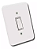 Interruptor Simples 4 x 2 10A/250V Branco Linha Pollar Radial. - Imagem 1