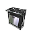 Fogão Industrial 2 Bocas 30x30  Baixa Pressão Com Forno Porta Inox - Cristal Aço - Imagem 1