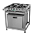 Fogão Industrial 4 Bocas 30x30 P5 Aço Inox Forno 49 Lts - CRISTAL AÇO - Imagem 1