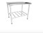 Mesa inox  110x70x85  com tampo de inox semi nova - Imagem 1