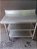 Mesa inox 100x54x90 com 2 prateleiras Semi nova - Imagem 2