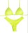 Biquini Cortininha C/ Calc. Fio Duplo Asa Delta Texturizado, Amarelo Neon - Imagem 2