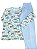 Pijama Infantil Menino, Estampado C/ Calça Azul - Imagem 1