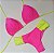 Biquini Cortininha Com Calcinha Fio Duplo Borboleta, Rosa c/ Amarelo - Imagem 1