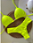Biquini Cortininha Com Calcinha Fio Duplo Borboleta, Amarelo Neon - Imagem 2