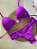 Biquini Cortininha Com Calcinha Fio Duplo Borboleta, Roxo - Imagem 3
