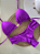 Biquini Cortininha Com Calcinha Fio Duplo Borboleta, Roxo - Imagem 2