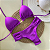 Biquini Cortininha Com Calcinha Fio Duplo Borboleta, Roxo - Imagem 1