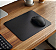 Mousepad Preto Liso 24x20cm - Imagem 1