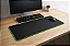 Mousepad Preto - Borda Costurada Verde 75x35cm - Imagem 1