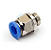 Conexão Pneumática Reta Macho 06mm X 1/8 BSP - Imagem 1
