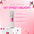 Body Splash Fragrância My Sweet Delight Desodorante Colônia 200ml Barbours Beauty - Imagem 2