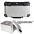 Baú Traseiro Para Moto Alumínio 65 Litros Suporte Universal Impermeável Reforçado Seguro Bagageiro Universal Top Case Grande Comporta 2 Capacetes Grande Capacidade - Imagem 2