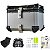 Bauleto Alumínio Moto 45L Traseiro com Suporte Universal Top Case Prata ou Preto Alta Resistência Baú Motociclista Viagem Impermeável - Imagem 6
