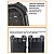 Par Baús Laterais Moto 38L Alumínio Chapa Lisa com Suporte Universal Impermeável, Reforçado, com Trava de Segurança e Forro Interno PU Par Alforjes Alumínio Preto ou Prata Adaptável Bauletos Grandes Viagem Lateral Top Case Kit 2 Unidades - Imagem 5