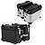Par Baús Laterais Moto 38L Alumínio Chapa Lisa com Suporte Universal Impermeável, Reforçado, com Trava de Segurança e Forro Interno PU Par Alforjes Alumínio Preto ou Prata Adaptável Bauletos Grandes Viagem Lateral Top Case Kit 2 Unidades - Imagem 1