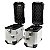 Par Baús Laterais Moto 38L Alumínio Chapa Lisa com Suporte Universal Impermeável, Reforçado, com Trava de Segurança e Forro Interno PU Par Alforjes Alumínio Preto ou Prata Adaptável Bauletos Grandes Viagem Lateral Top Case Kit 2 Unidades - Imagem 6