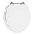 Assento Sanitário Universal para Vaso Oval Branco em MDF - Imagem 2
