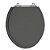 Tampa de Vaso Convencional Oval Cinza Escuro Tampa Vaso Deca-incepa-celite-roca - Imagem 1