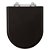 Tampa de Vaso Duna Preto Tampa para Vaso Deca de Madeira Laqueada - Imagem 1