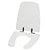 Assento Laqueado Handicapped Branco Tampa para Vaso Celite em Mdf - Imagem 1