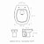Assento Laqueado Stylus Cinza Prata Tampa para Vaso Celite Mdf - Imagem 2