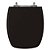 Assento Laqueado Stylus Preto Tampa para Vaso Celite em Mdf - Imagem 1