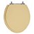 Assento Laqueado Convencional Oval Rosa Coral Tampa para Vaso em Mdf - Imagem 1