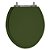 Assento Laqueado Convencional Oval Verde Escuro Tampa Vaso Deca-incepa-celite-ideal-roca em Mdf - Imagem 1