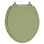 Assento Laqueado Convencional Oval Verde Malva Universal Tampa Vaso Deca-incepa-celite-ideal-roca em Mdf - Imagem 1